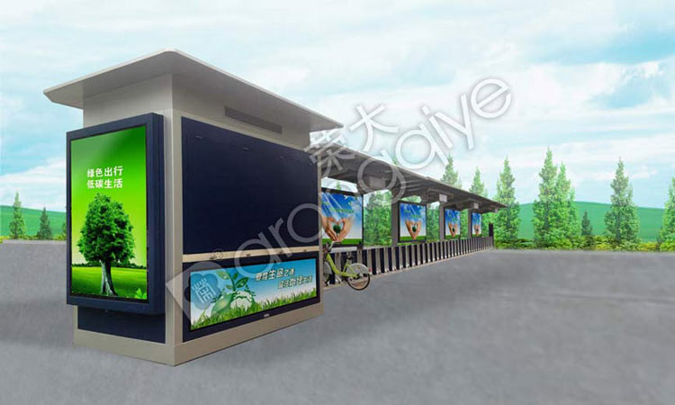 公共自行車亭 公共自行車棚 自行車棚生產(chǎn) 自行車亭廠家 江蘇榮大